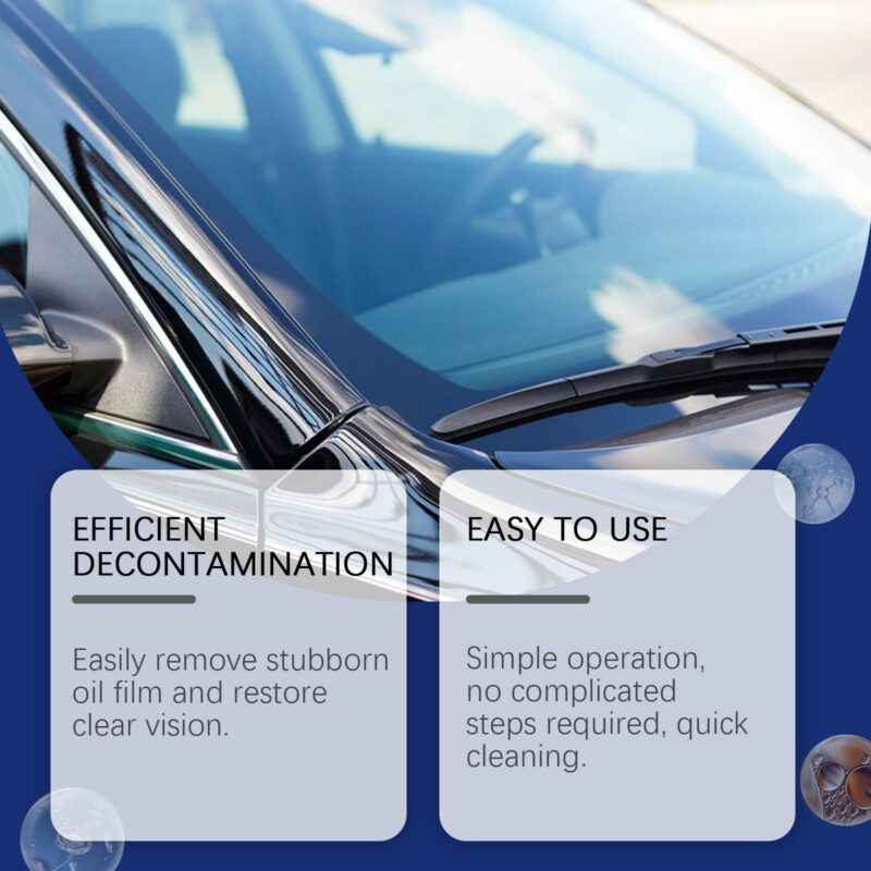 Rayhong Fast-Acting Car Glass Cleaner – Oil Film Remover, Safe Windshield Cleaner - Image 3