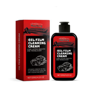 Rayhong fast-acting car glass cleaner removing oil film from windshield