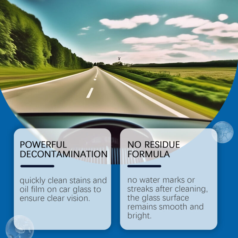 Rayhong Fast-Acting Car Glass Cleaner – Rain/Fog Prevention, Clear Vision & Surface-Safe - Image 3