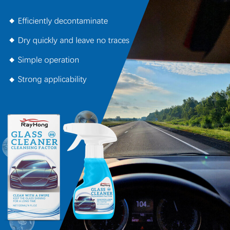 Rayhong Fast-Acting Car Glass Cleaner – Rain/Fog Prevention, Clear Vision & Surface-Safe - Image 4