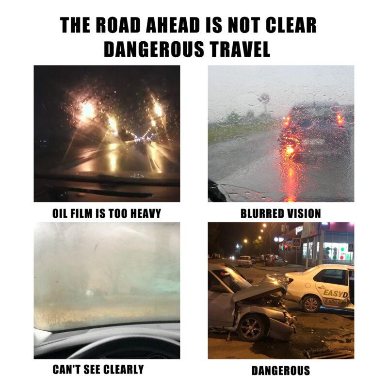 Rayhong Fast-Acting Car Glass Oil Film Remover – Safe Windscreen Cleaner for Clear Vision - Image 4