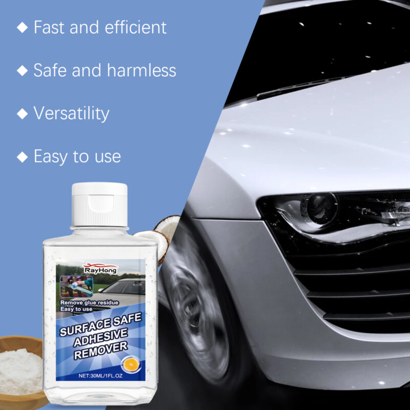 Rayhong Fast-Acting Car Glue Remover – Surface-Safe, Multi-Purpose Auto Interior Cleaner - Image 3