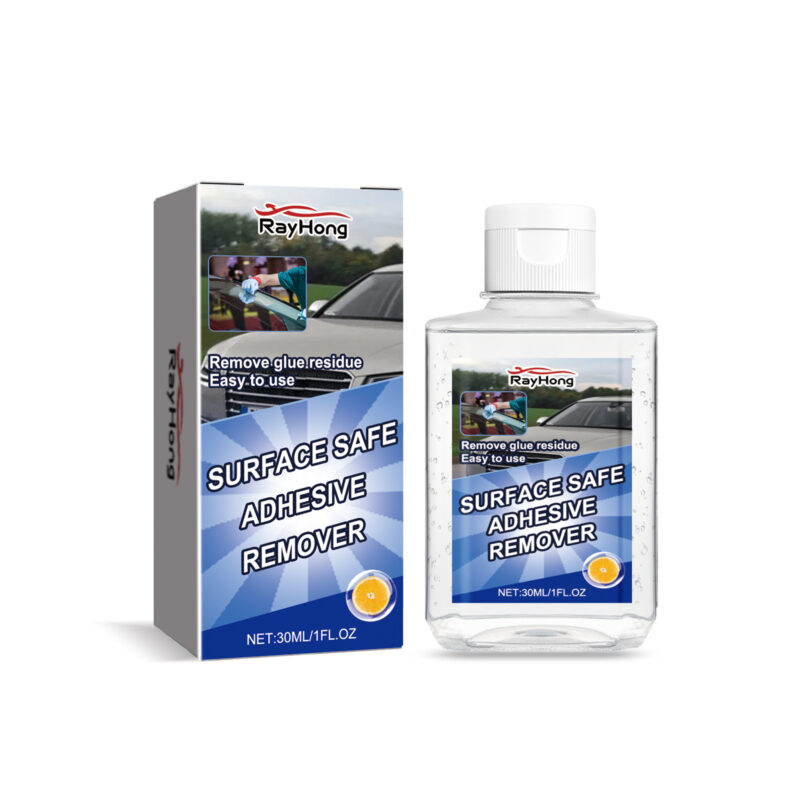 Rayhong fast-acting car glue remover surface-safe auto interior cleaner for sticky residue