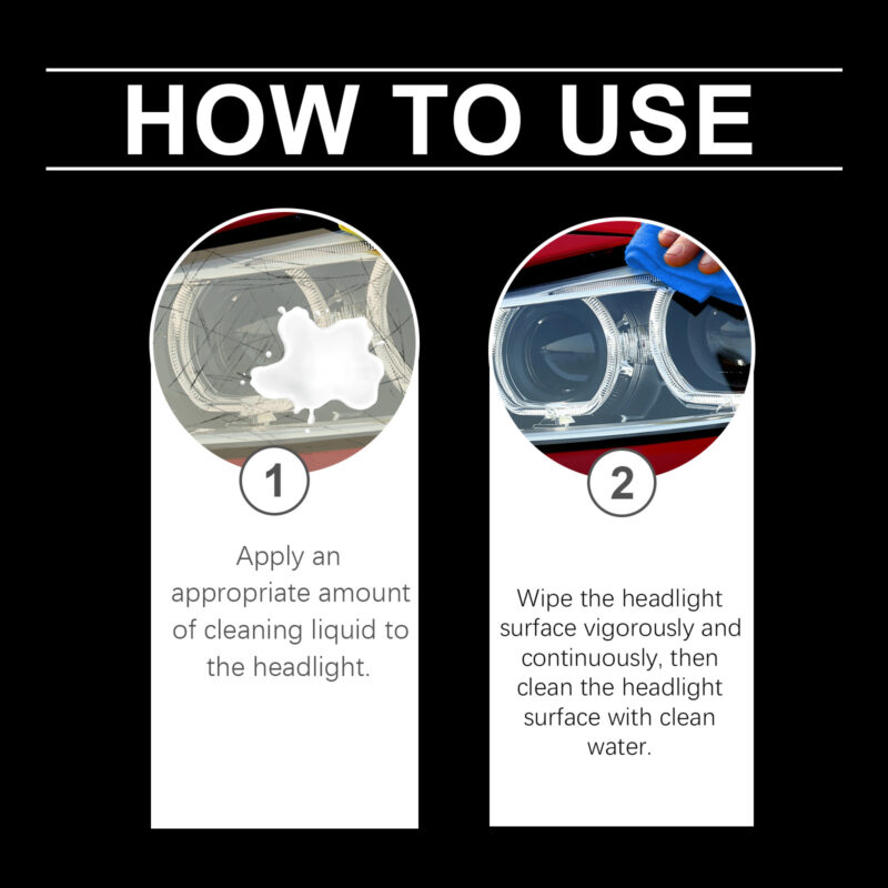 Rayhong Fast-Acting Car Headlight Cleaner – Polishing Solution, Surface-Safe - Image 6