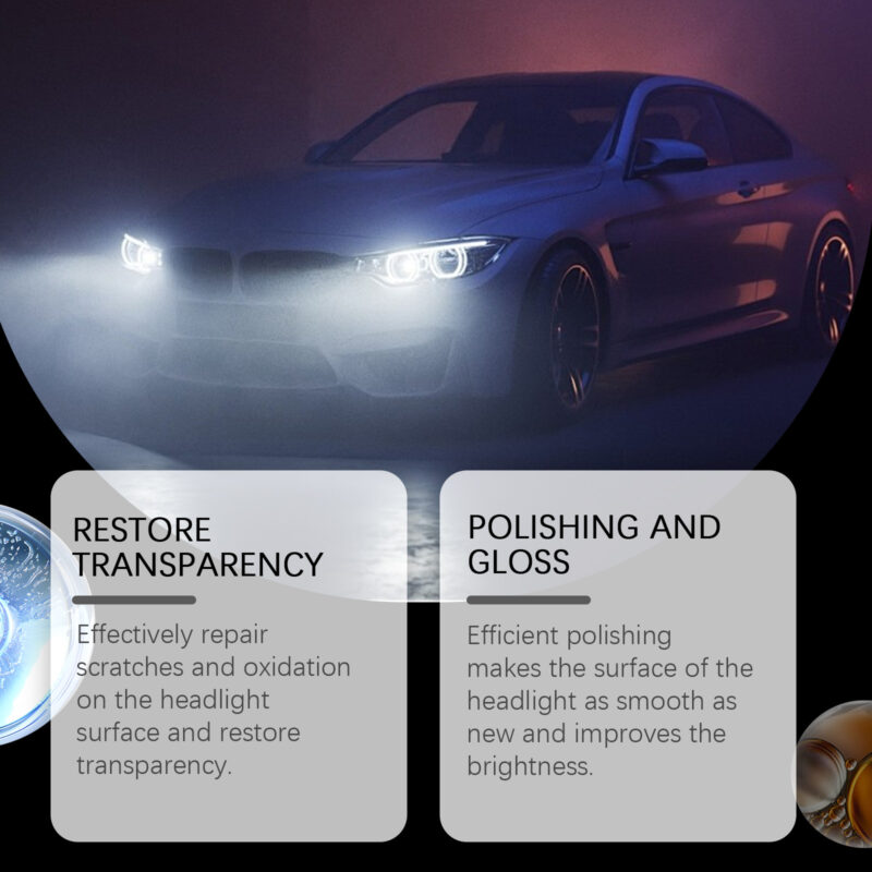 Rayhong Fast-Acting Car Headlight Cleaner – Polishing Solution, Surface-Safe - Image 3