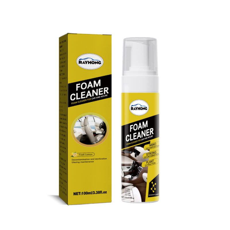 Rayhong fast-acting car interior foam cleaner multi-purpose safe seat panel cleaning