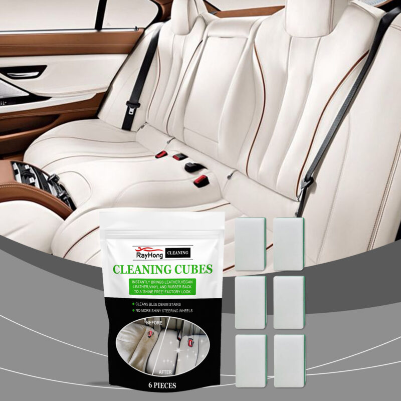 Rayhong Fast-Acting Car Leather Cleaning Sponge – Multi-Purpose, Surface-Safe Interior Cleaner - Image 2