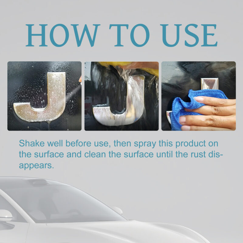 Rayhong Fast-Acting Car Rust Remover – Safe Paint Tire Decontamination Formula - Image 6