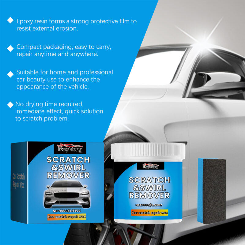 Rayhong Fast-Acting Car Scratch Repair: Paint Finish Care, Safe for Surfaces - Image 4