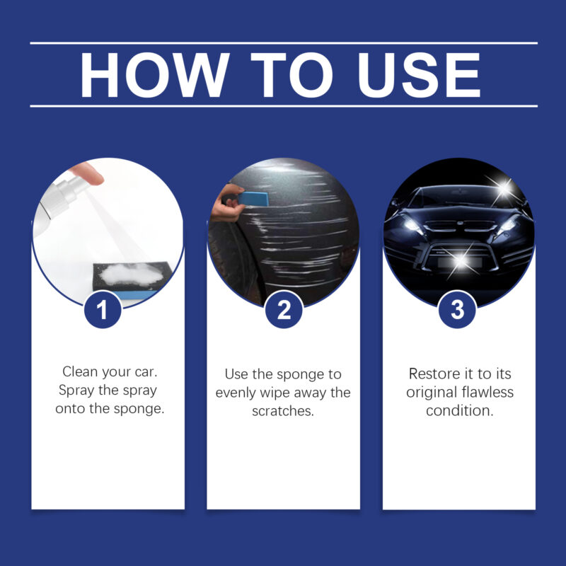 Rayhong Fast-Acting Car Scratch Spray – Surface-Safe, Multi-Purpose Repair Care - Image 6