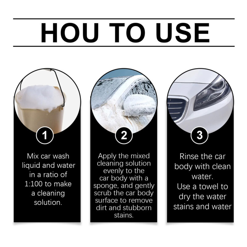 Rayhong Fast-Acting Car Wash Liquid – Stubborn Dirt Cleaner, Surface-Safe - Image 6