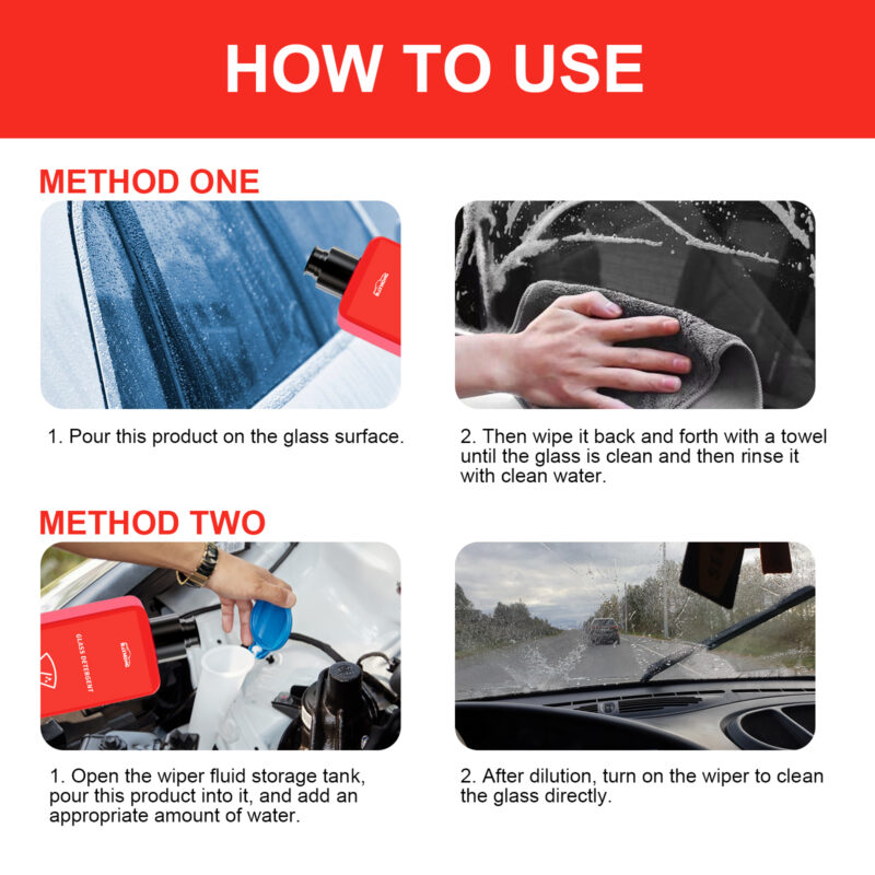 RAYHONG Fast-Acting Car Windshield Cleaner – Oil Film Remover, Glass-Safe Stain Detergent - Image 6