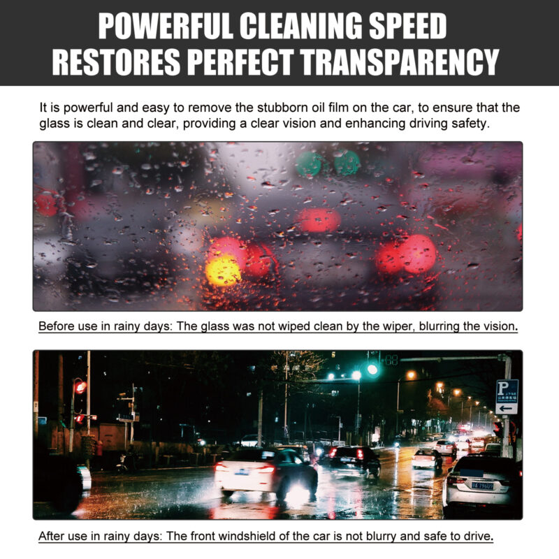Rayhong Fast-Acting Car Windshield Cleaner – Safe Glass Formula, Multi-Purpose Stain Removal - Image 4