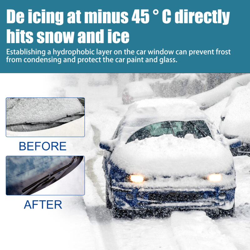 Rayhong Fast-Acting Car Windshield Defroster: Snow/Ice Melt, Surface-Safe Deicer - Image 4