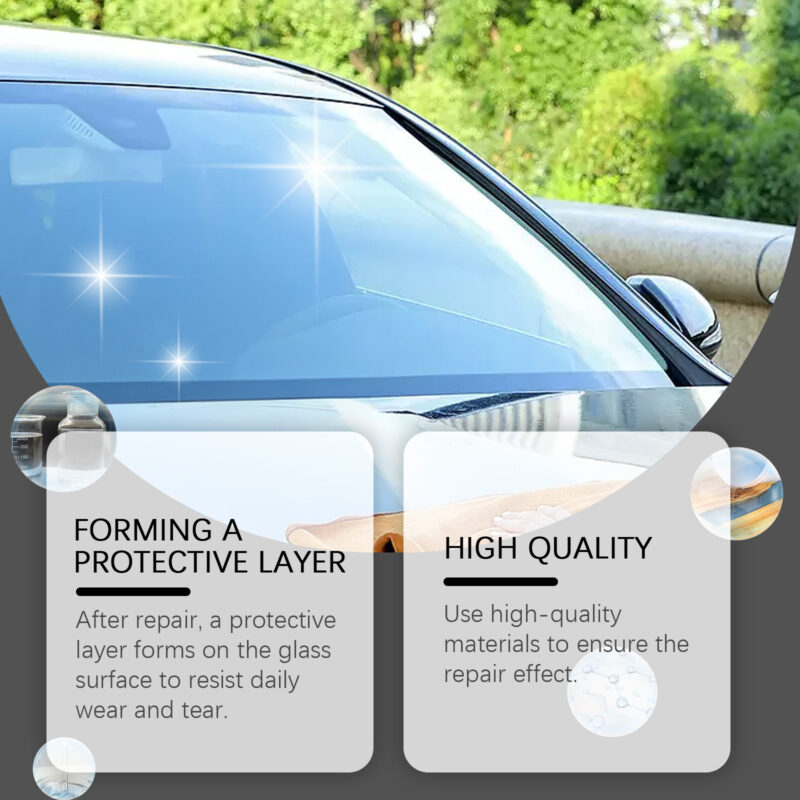 Rayhong Fast-Acting Car Windshield Repair Drops – Crack Prevention, Surface-Safe Formula - Image 4