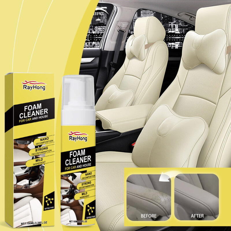 Rayhong Fast-Acting Foam Car Cleaner – Multi-Purpose, Surface-Safe Interior Stain Remover - Image 2