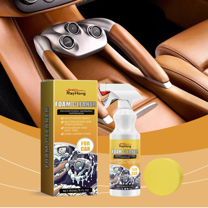 Rayhong Fast-Acting Multi-Purpose Foam Cleaner – Car Interior Cleaner, Surface-Safe - Image 2