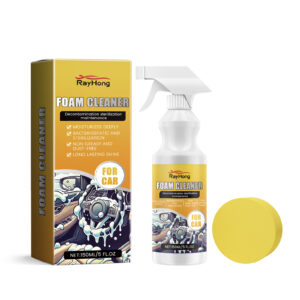 Rayhong fast-acting foam cleaner for safe car interior surface cleaning