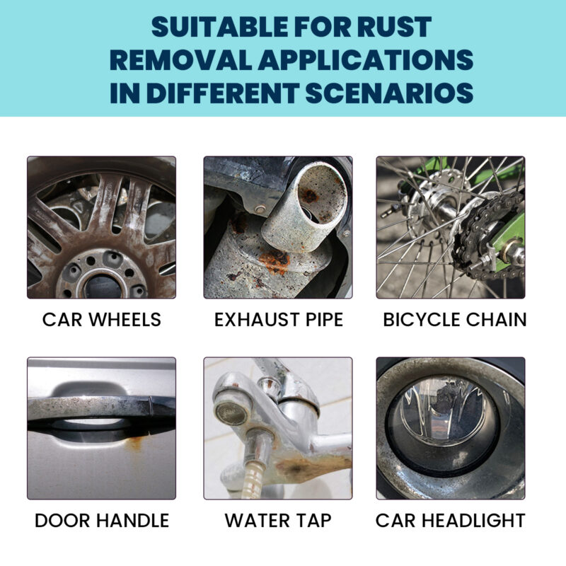 Rayhong Fast-Acting Rust Remover Spray – Car Metal Cleaner with Protective Formula - Image 3