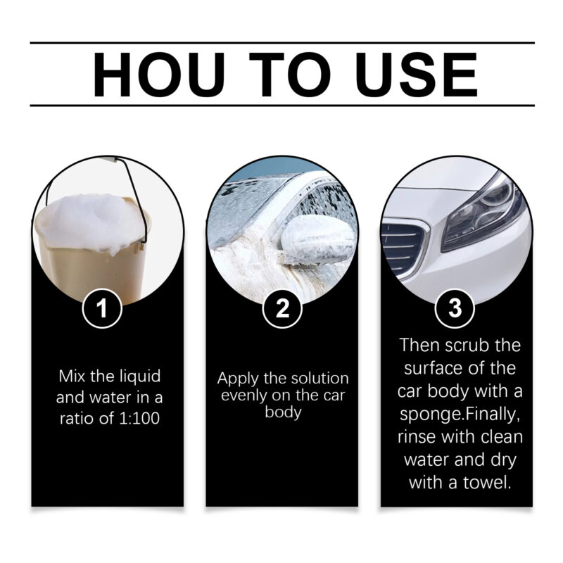 Rayhong Foam Car Wash: Multi-Purpose Surface-Safe Cleaner for Interiors & Exteriors - Image 6