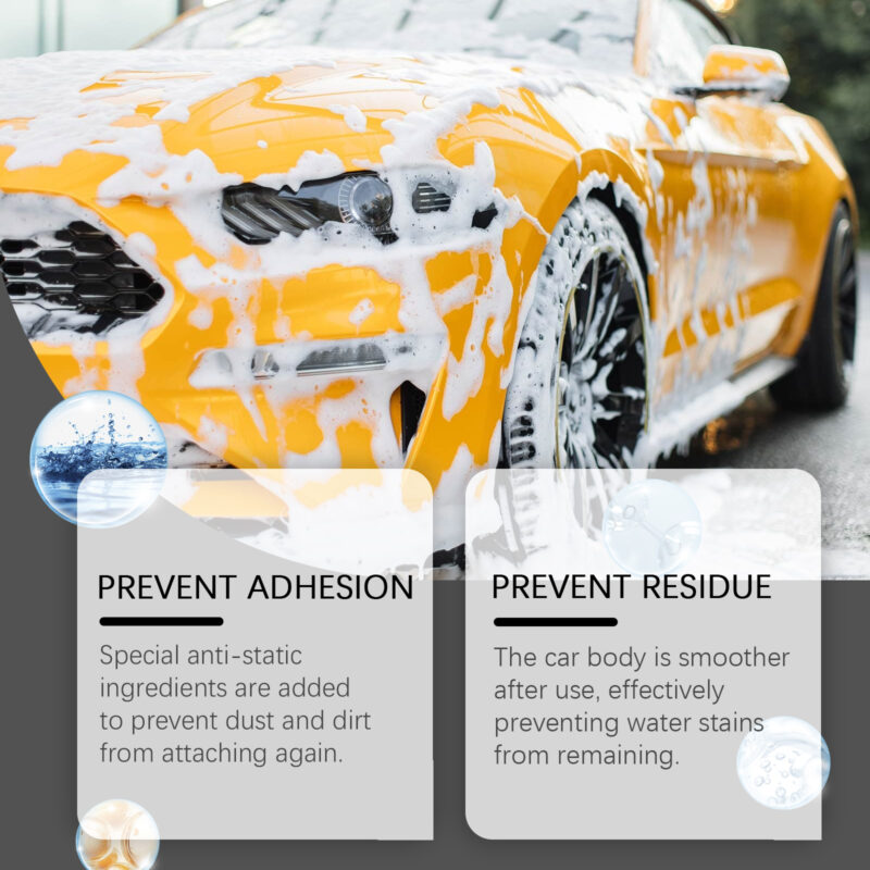 Rayhong Foam Car Wash: Multi-Purpose Surface-Safe Cleaner for Interiors & Exteriors - Image 3