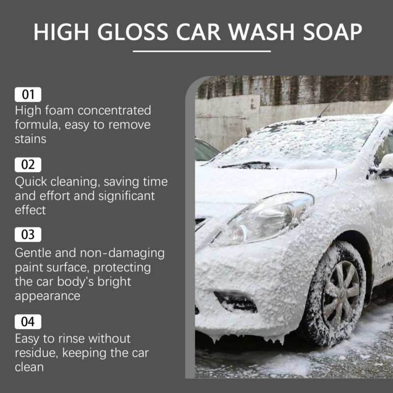 Rayhong Foam Car Wash: Multi-Purpose Surface-Safe Cleaner for Interiors & Exteriors - Image 4