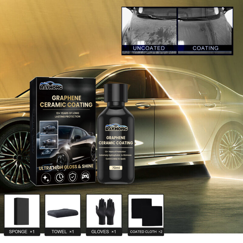 Rayhong Graphene Ceramic Coating – Paint Protection, Waterproof, Surface-Safe Formula - Image 2