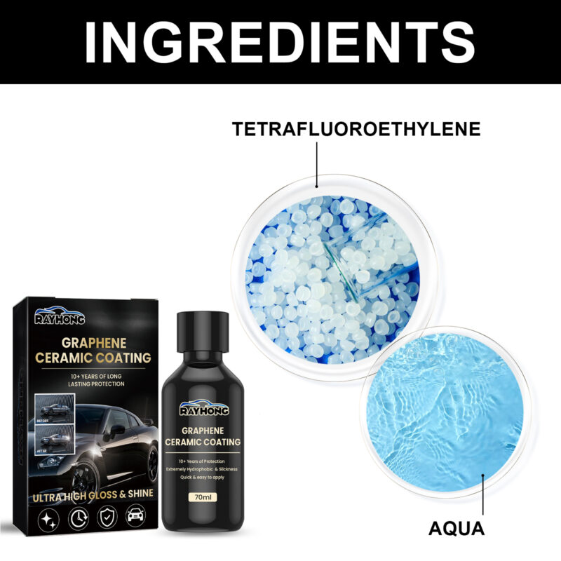 Rayhong Graphene Ceramic Coating – Paint Protection, Waterproof, Surface-Safe Formula - Image 5
