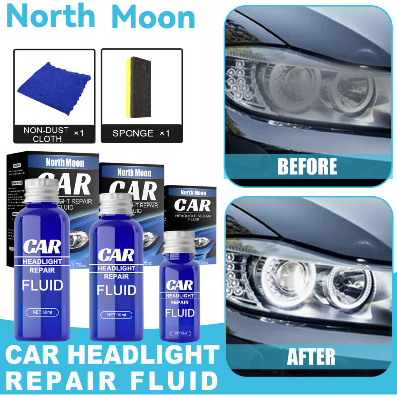 Rayhong Headlight Refurbishment Solution – Multi-Purpose, Fast-Acting (30ml Set) - Image 2