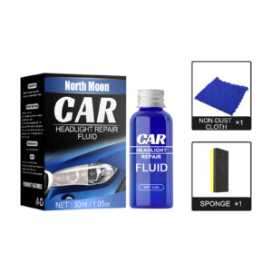 Rayhong Headlight Refurbishment Solution fast acting 30ml set restores cloudy headlights