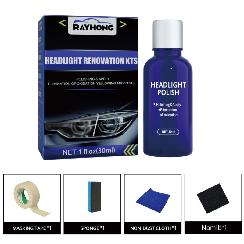 Rayhong Headlight Restorer Kit scratch remover for clear headlights