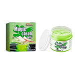 Rayhong Magic Clean Jelly multi-purpose car interior cleaner decontamination gel in use on dashboard