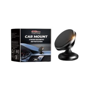 Rayhong magnetic car phone mount rotating dashboard stand compact easy install accessory