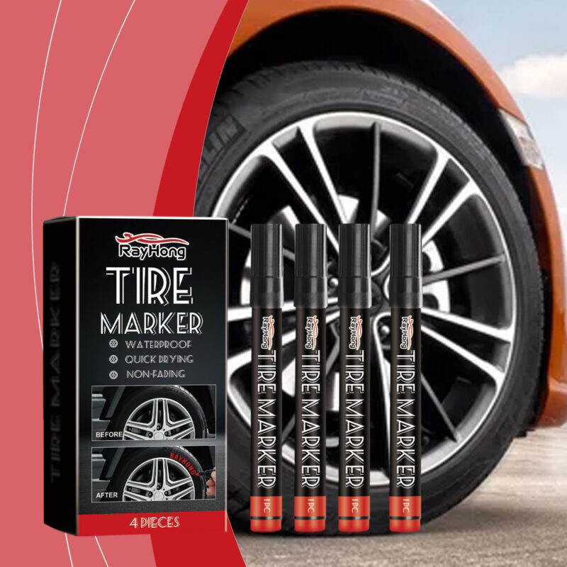 Rayhong Multi-Color Car Tire Paint Pen: Long-Lasting DIY Tire Detailing Marker - Image 2
