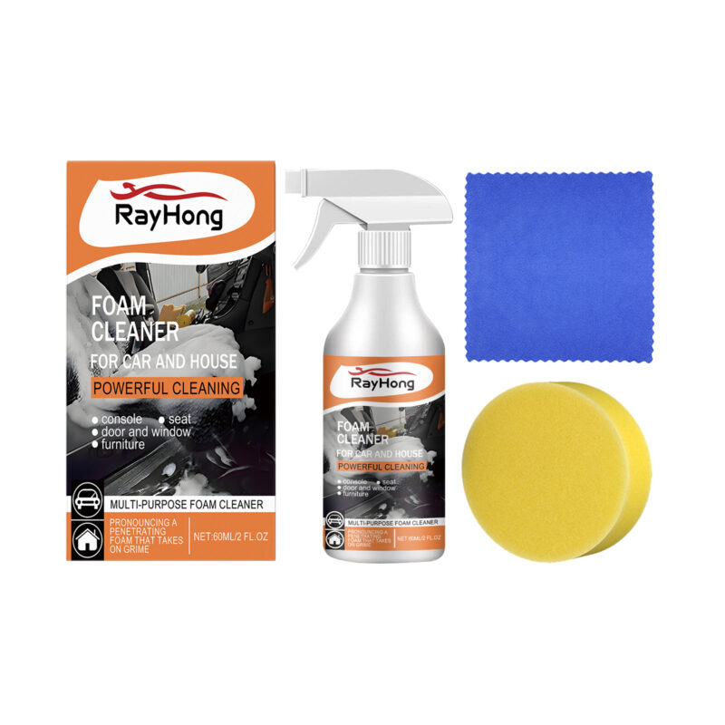 Rayhong multi-functional foam cleaner for car interior stain removal 60ml