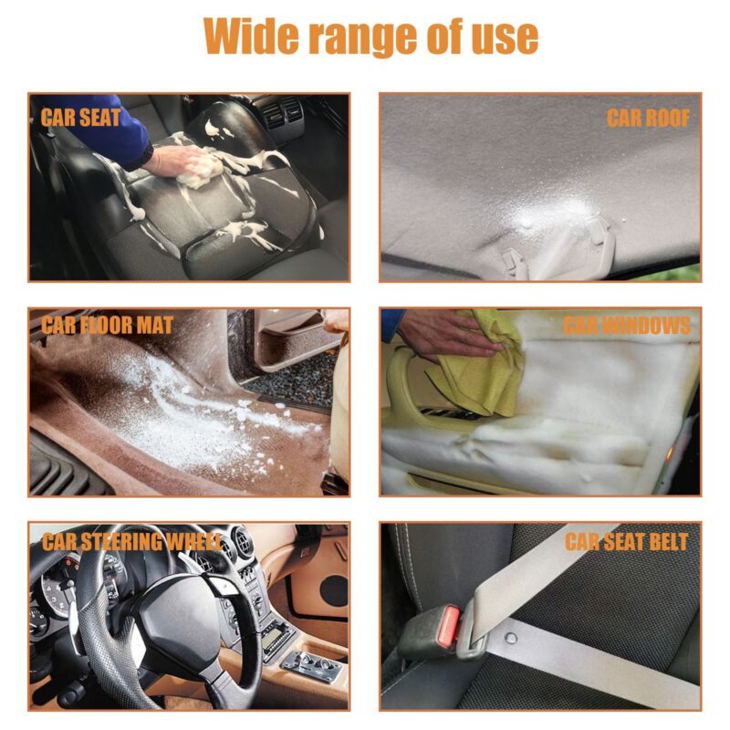 Rayhong Multi-Functional Foam Cleaner – Fast-Acting Car Interior Stain Remover (120ml) - Image 4