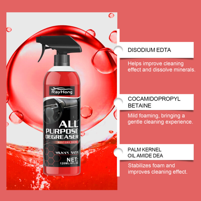 Rayhong Multi-Purpose Car Cleaner: Fast-Acting, Safe Interior Stain Removal - Image 4
