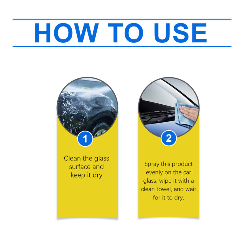 Rayhong Multi-Purpose Car Glass Cleaner: Fast-Acting Anti-Fog Solution, Surface-Safe - Image 6