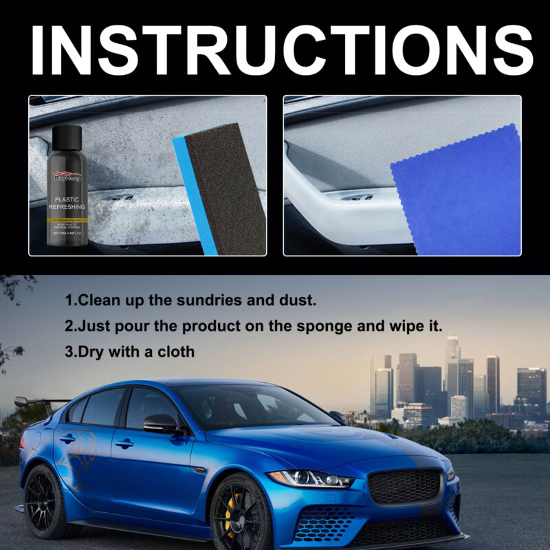 Rayhong Multi-Purpose Car Interior Cleaner – Plastic Refresh, Surface-Safe Protective Formula - Image 6