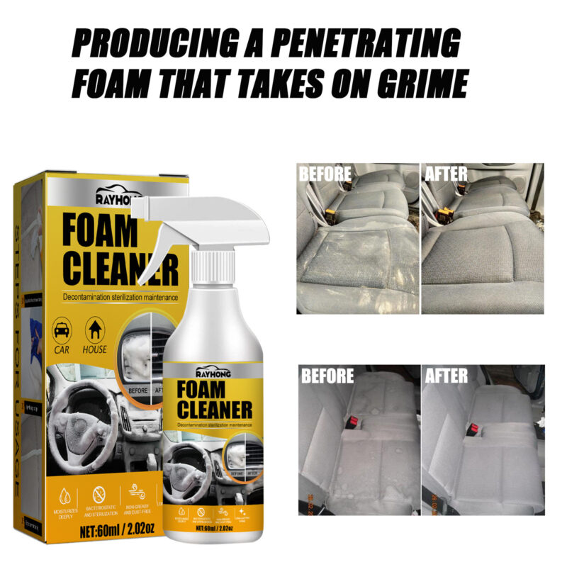 Rayhong Multi-Purpose Car Interior Foam Cleaner – Fast-Acting, Surface-Safe (Seats, Dashboard) - Image 3
