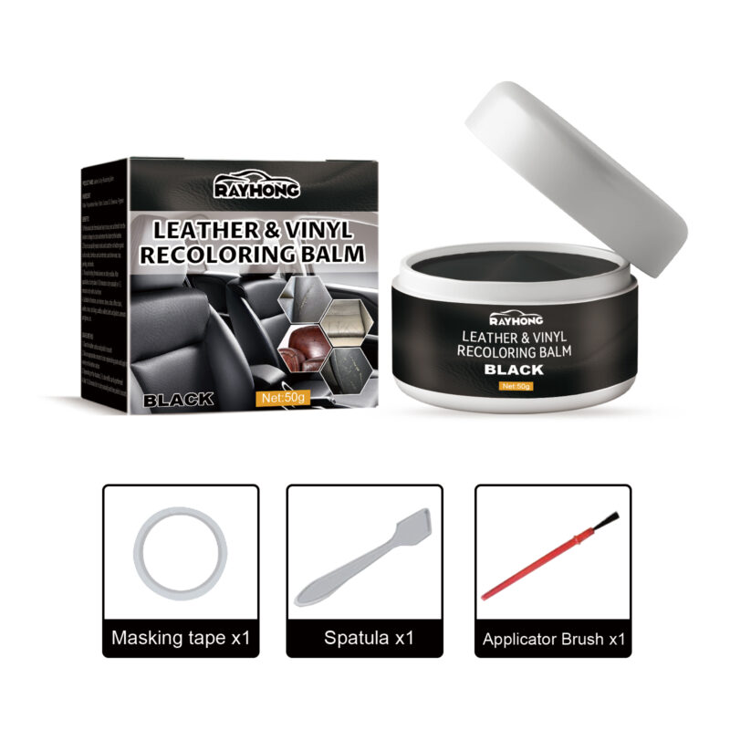 Rayhong multi purpose car leather toning cream for refurbishing and restoring leather surfaces