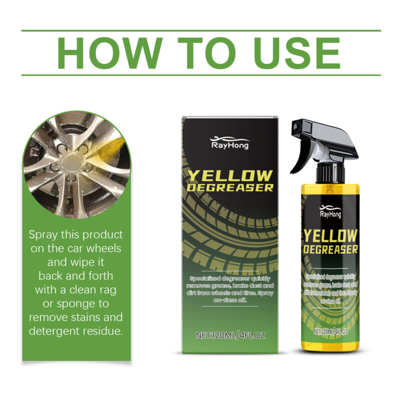 Rayhong Multi-Purpose Car Tire Cleaner: Rust Remover, Wheel Care (Fast-Acting, Surface-Safe) - Image 6