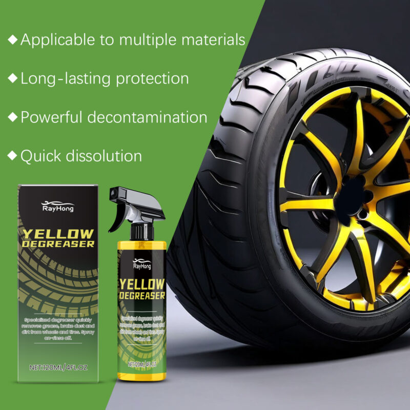 Rayhong Multi-Purpose Car Tire Cleaner: Rust Remover, Wheel Care (Fast-Acting, Surface-Safe) - Image 4