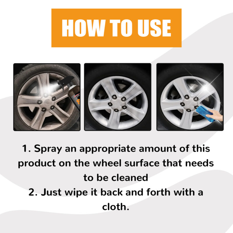 Rayhong Multi-Purpose Car Wheel Cleaner – Rust Remover, Tire Stain Remover, Fast-Acting & Safe - Image 5