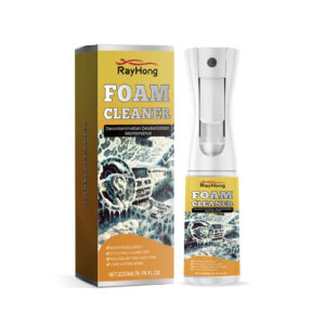Rayhong Multi-Purpose Foam Cleaner cleaning car interior with safe protective formula