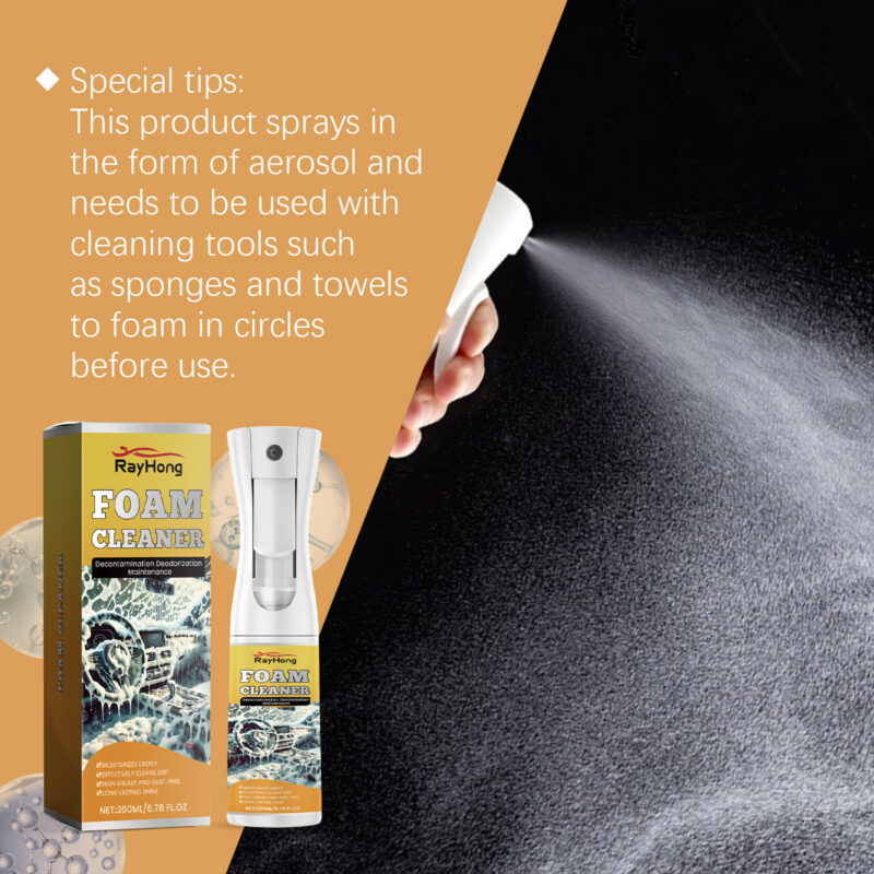 Rayhong Multi-Purpose Foam Cleaner: Car Interior Deep Clean, Safe Protective Formula - Image 3
