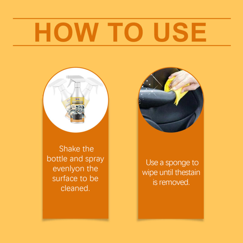 Rayhong Multi-Purpose Foam Cleaner: Fast-Acting Car Interior Cleaner, Safe Surface Care - Image 6