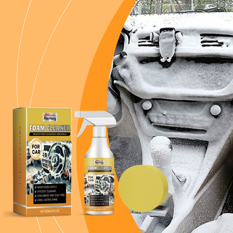 Rayhong Multi-Purpose Foam Cleaner: Fast-Acting Car Interior Cleaner, Safe Surface Care - Image 2
