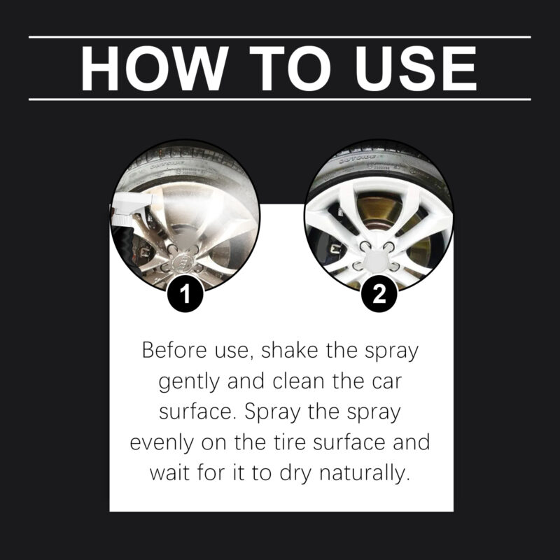 Rayhong Multi-Purpose Tire Shine Spray: Fast-Acting, Protective Tire & Interior Gloss - Image 6