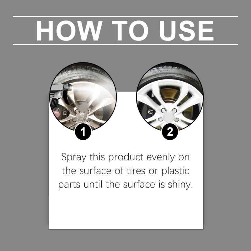 Rayhong Multi-Surface Tire Gloss – Fast-Acting, Surface-Safe for Tires & Plastic - Image 6